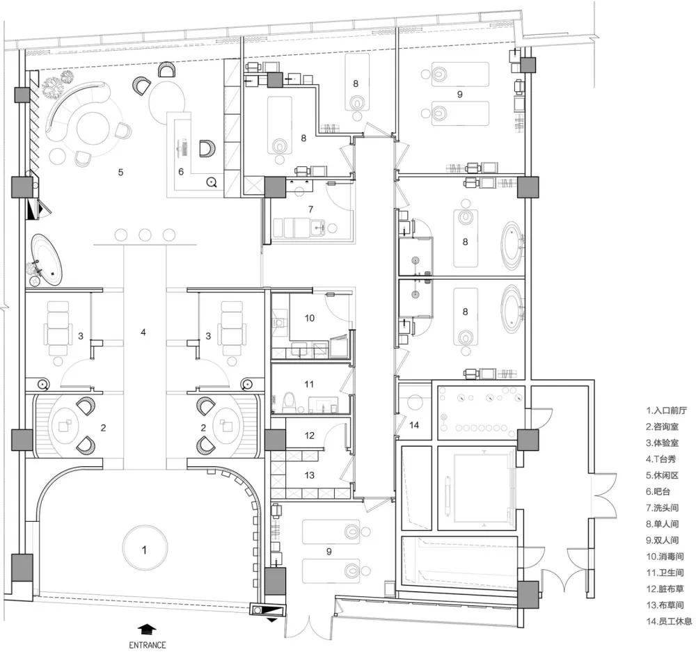 LE CYGNE天鹅童话肌肤形体管理中心,杭州 / 耀设计