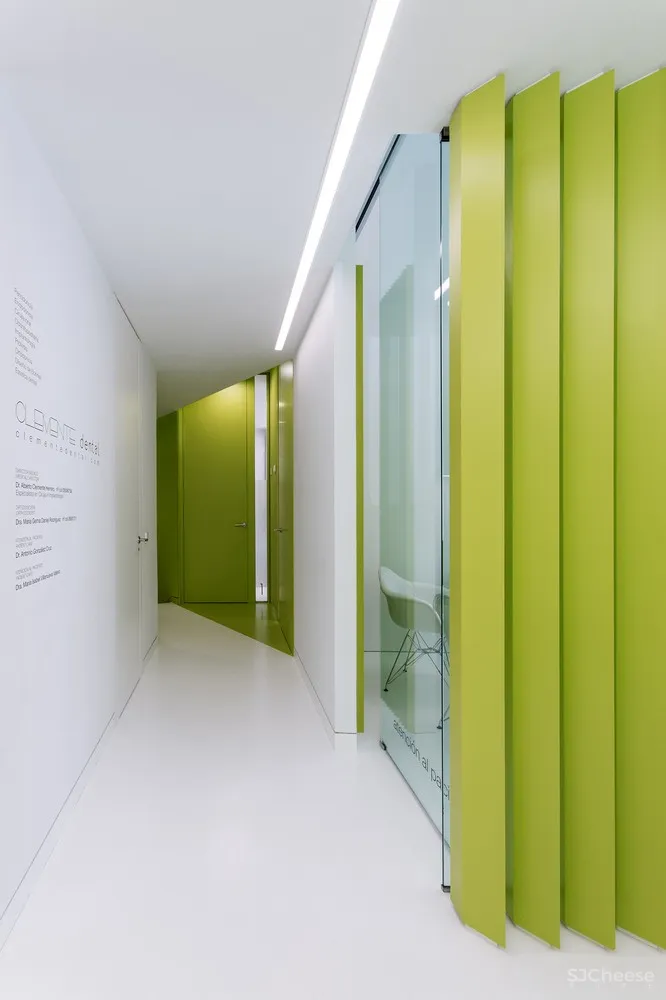 首发 | LANDÍNEZ+REY:马德里明亮绿色牙科诊所