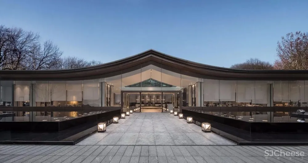 概念来源于《桃花源记》的售楼处设计丨独具文人雅士气质