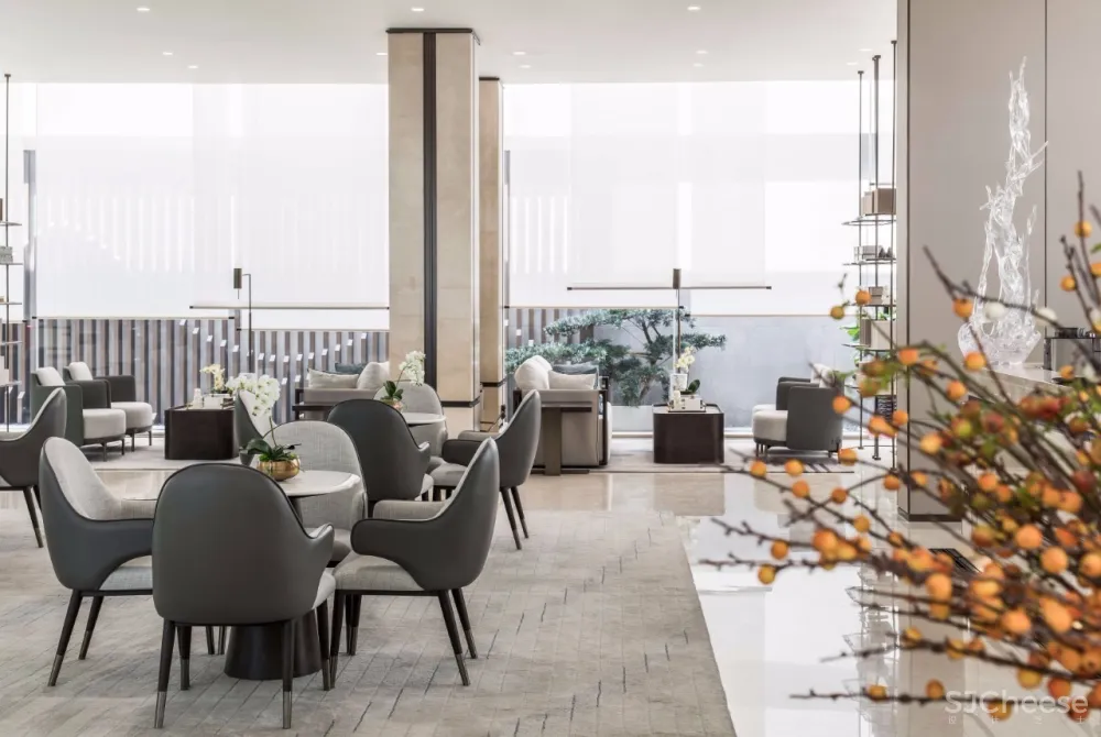 概念来源于《桃花源记》的售楼处设计丨独具文人雅士气质