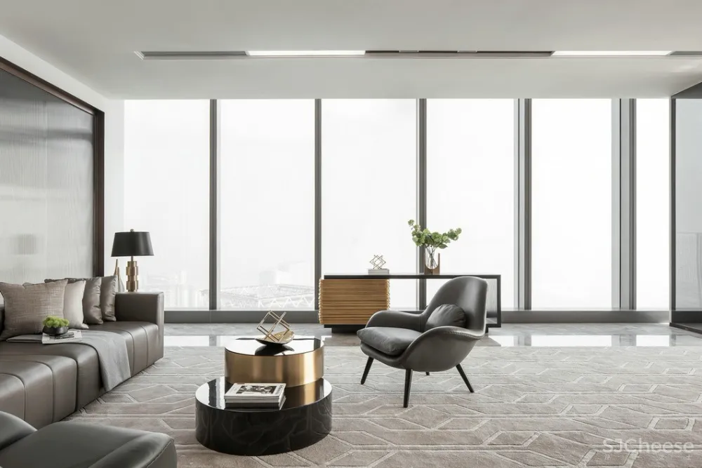 高级灰丨演绎奢侈办公头等舱