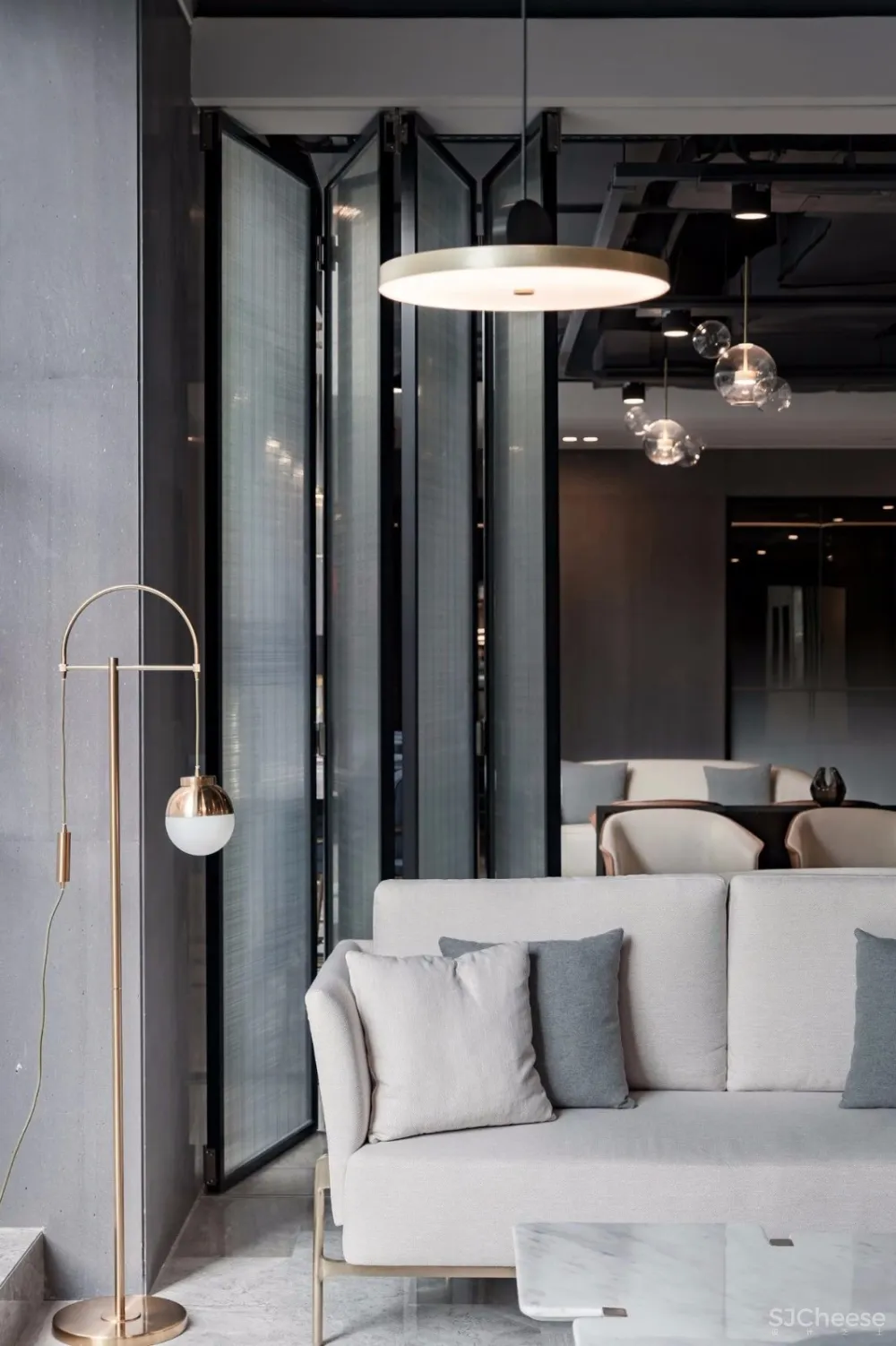 孔雀绿+水磨石丨CL3创造出多元复合的体验式商业空间