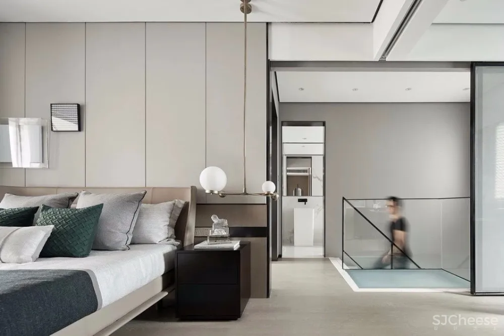 【HBA倾力新作】现代极简风复式样板房设计 ，将空间利用最大化，融入功能，简而不减！