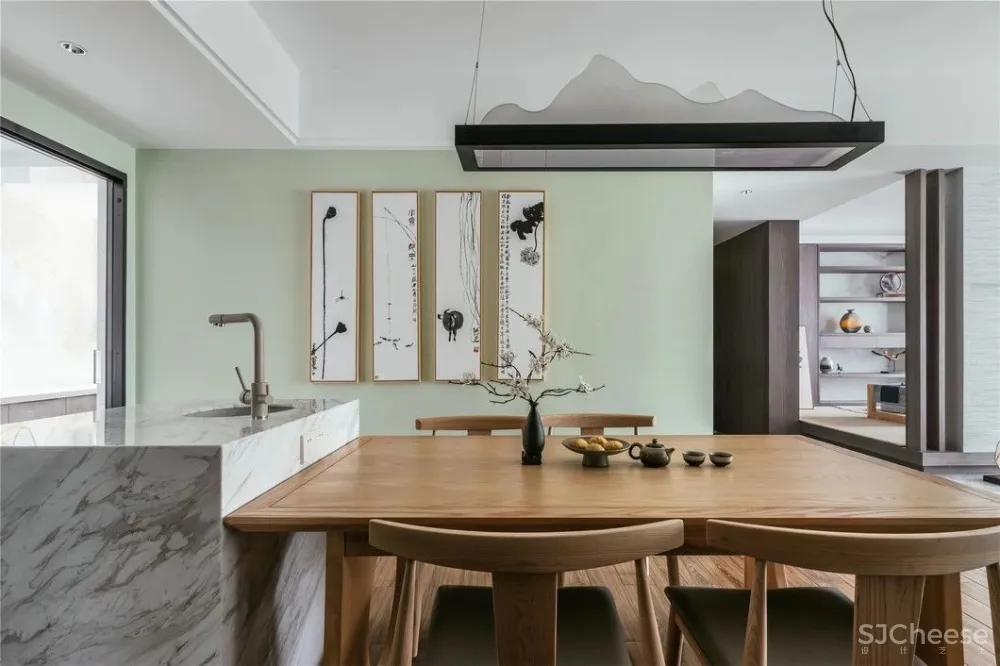 木质简约风丨原木色与白色搭配,真是美