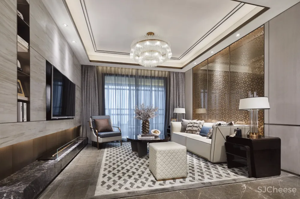 现代轻奢的港式风格样板间设计丨一种无法抗拒的魅力