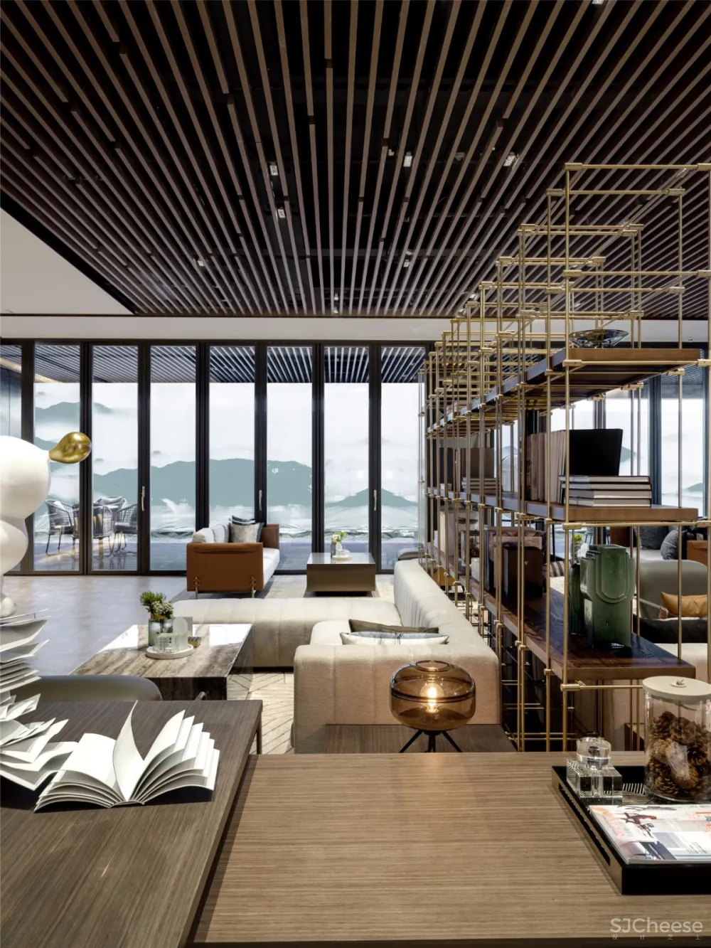 尚石设计 | 珠玉在侧 书香满室——中南蚌埠江山府销售中心