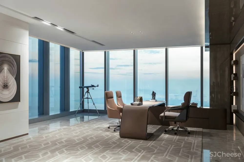 高级灰丨演绎奢侈办公头等舱
