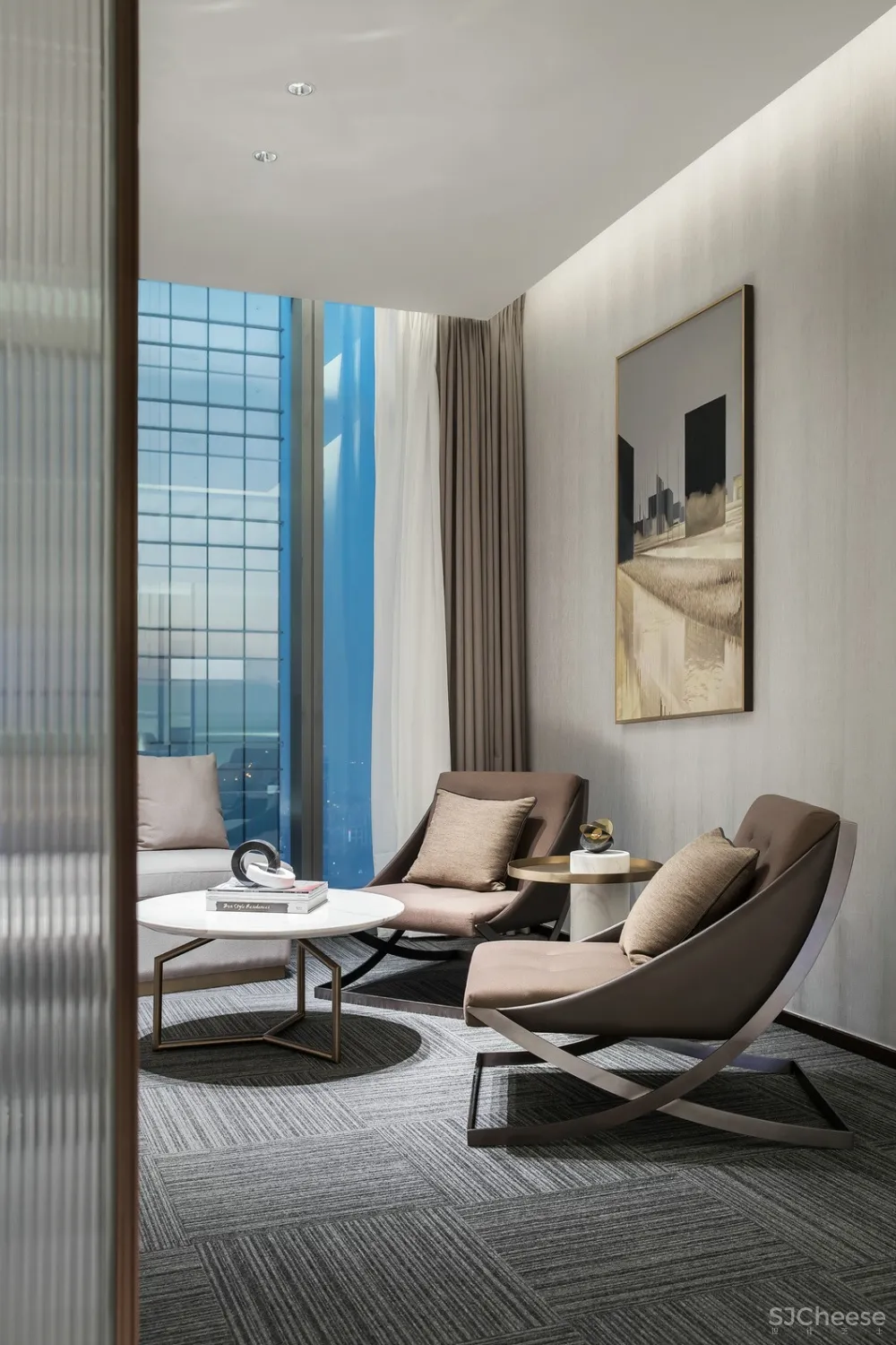 高级灰丨演绎奢侈办公头等舱