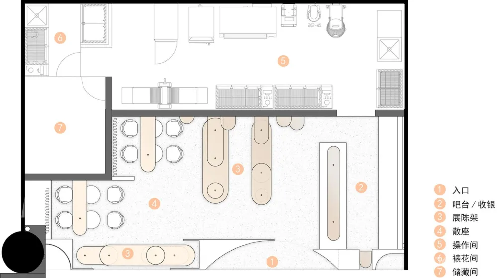 pierre de ronsard龙沙宝石烘焙,无锡 / 南筑空间设计