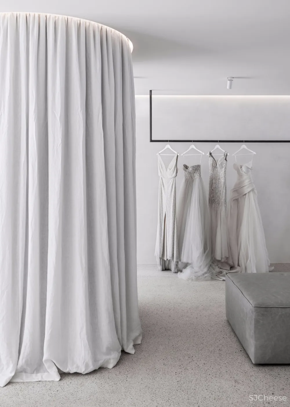 首发 | Adam Kane Architects:墨尔本极简主义婚纱精品店
