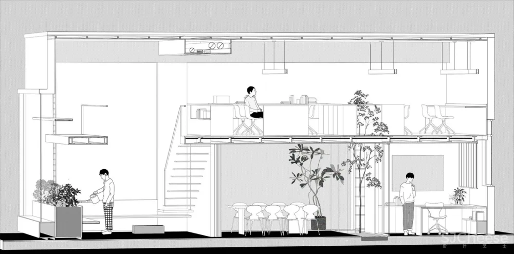 每个人的花园 – 生态办公室改造，上海 /目心设计研究室