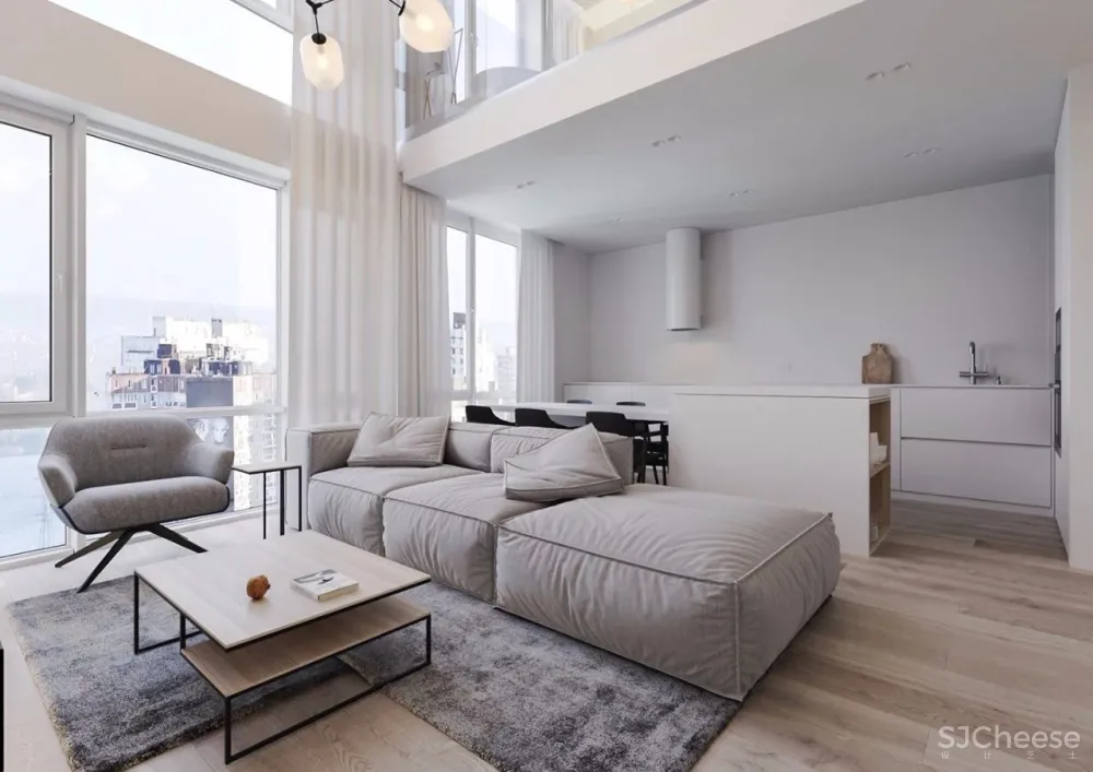 纯白色 LOFT丨完美诠释极简风格