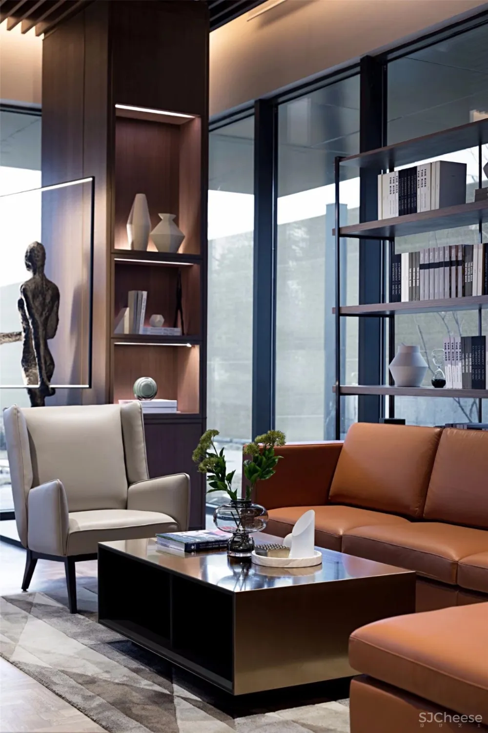 尚石设计 | 珠玉在侧 书香满室——中南蚌埠江山府销售中心