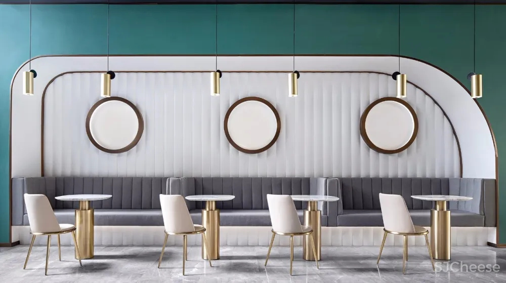 孔雀绿+水磨石丨CL3创造出多元复合的体验式商业空间