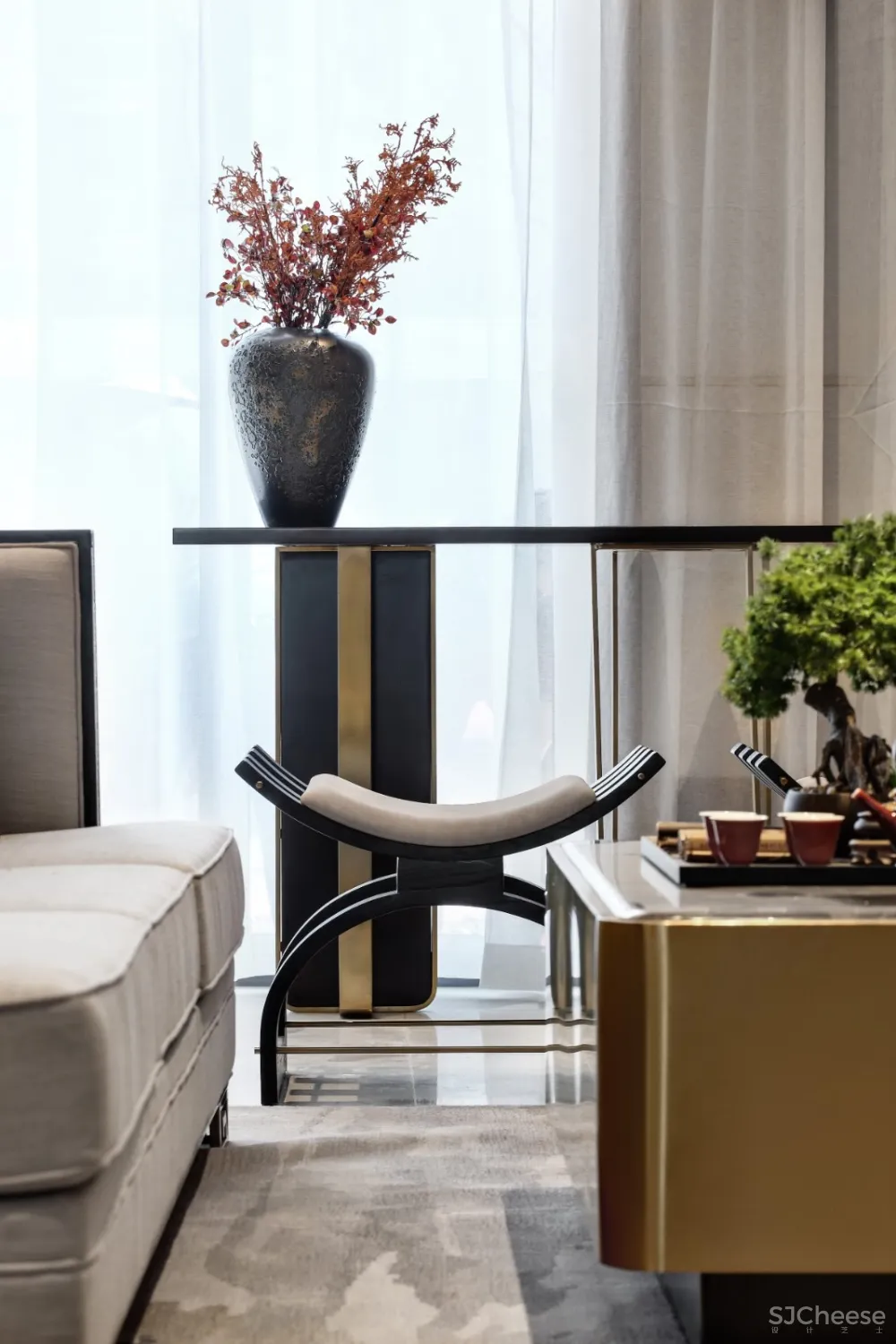 1000㎡新东方风格售楼中心设计丨通过艺术设计诠释东方古典韵味与现代艺术形态