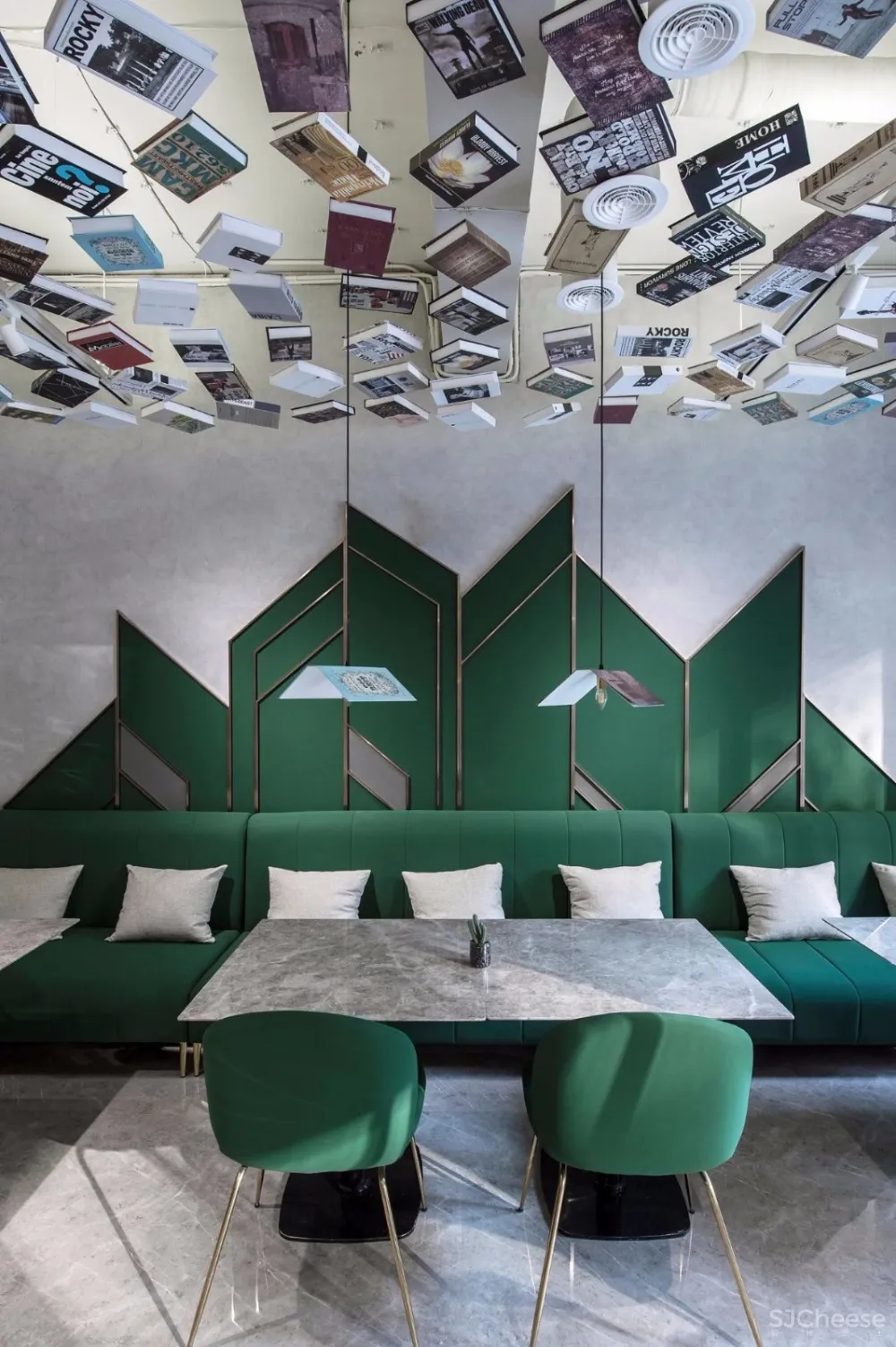 600㎡以‘’书‘’为主题新杂志咖啡设计