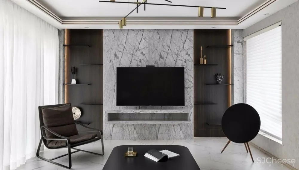 黑白灰+大理石丨更显理性沉稳