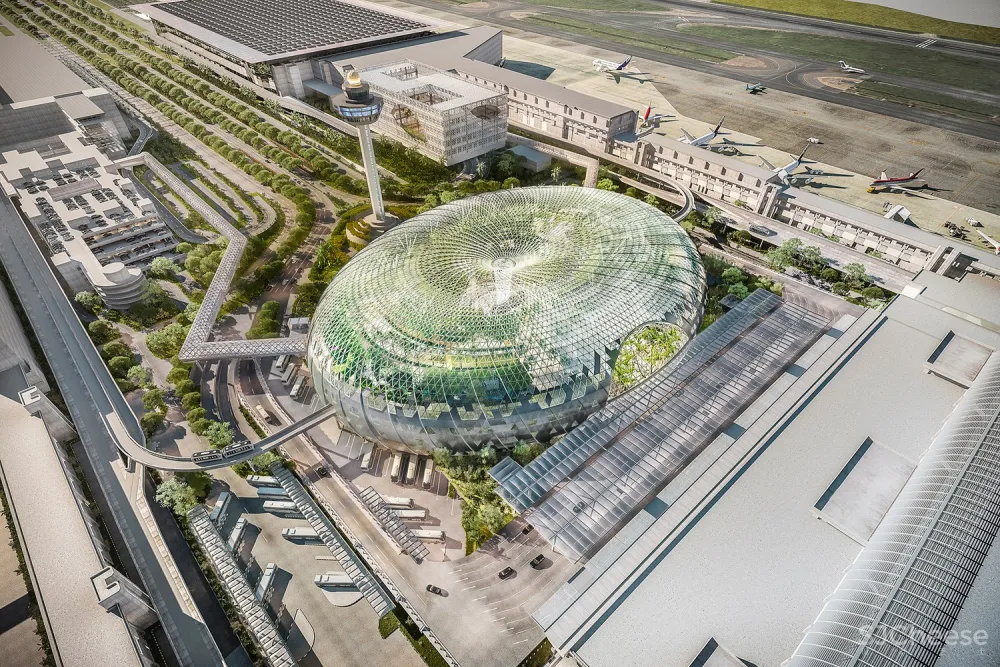 最新 | Safdie Architects：新加坡樟宜机场 Jewel Changi Airport