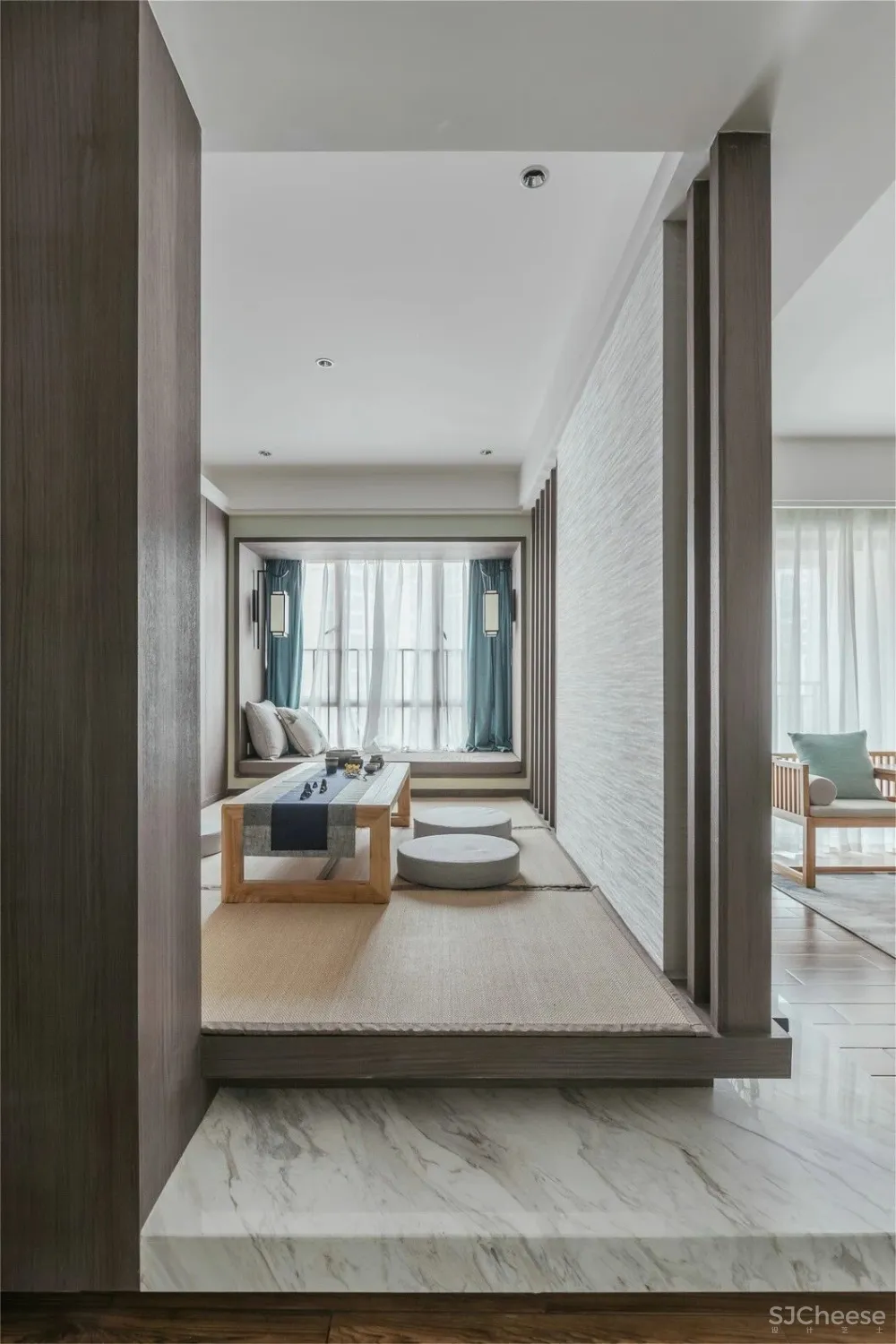 木质简约风丨原木色与白色搭配,真是美