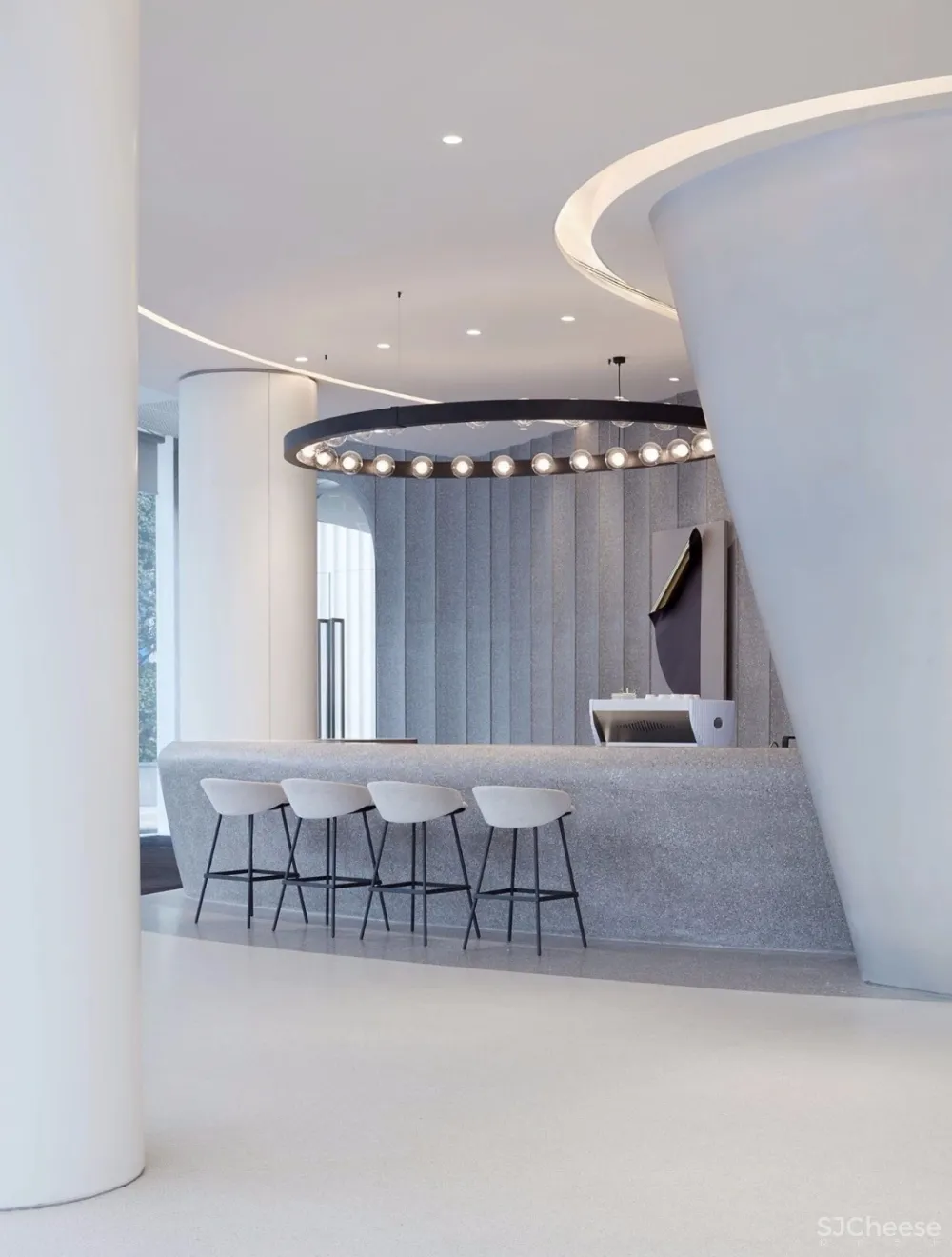 【于强设计&沃屋陈设】2600㎡“汽车主题“的售楼中心,酷爆了