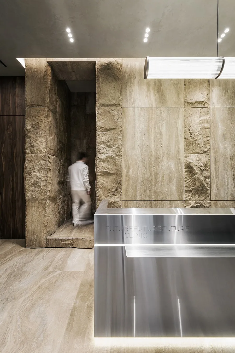 首发 | YoDezeen将石头搬到了室内:基辅美容医学未来诊所