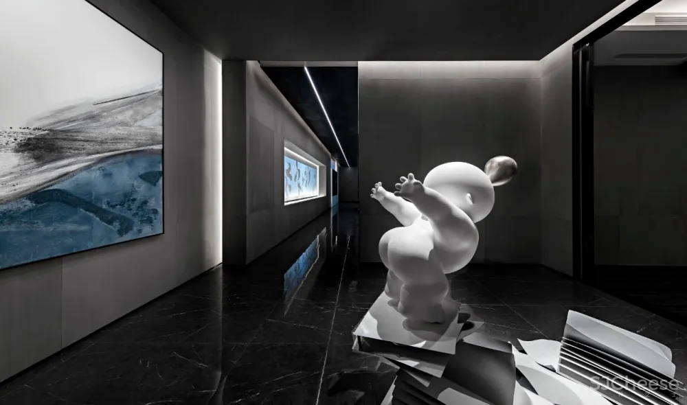 新作 | 长沙卓越青竹湖:静雅高级灰,诠释气度不凡的设计语境