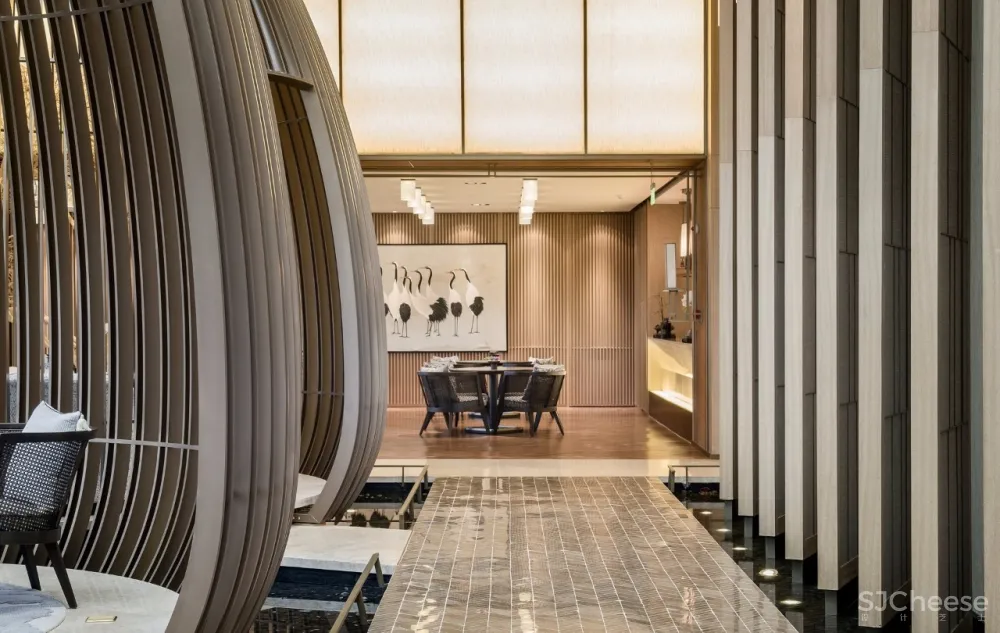 【达观设计新作】将“东方园林”的概念植入1200㎡售楼处室内设计