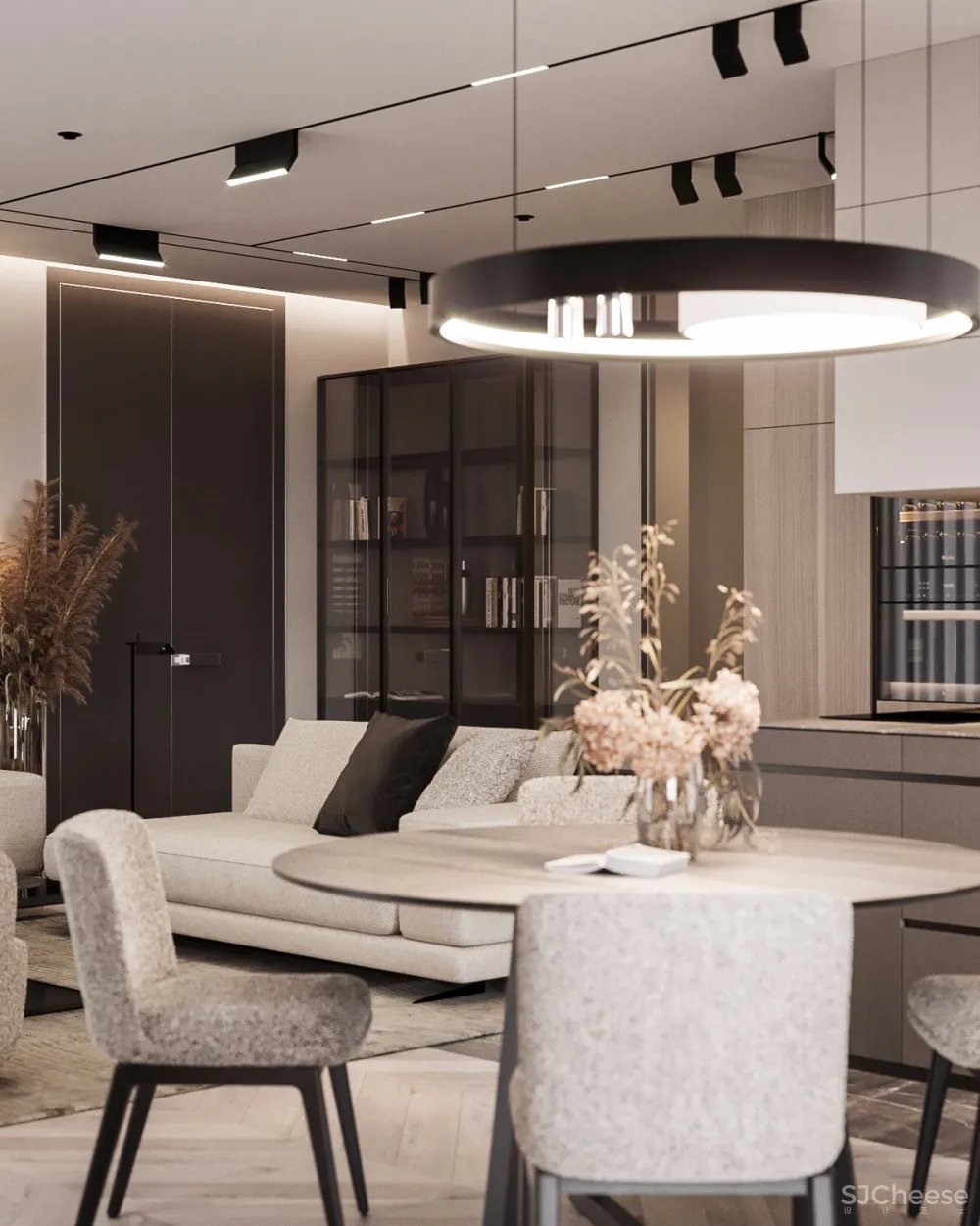 105㎡ 简约+高级灰+轻奢丨最理想的家就长这样