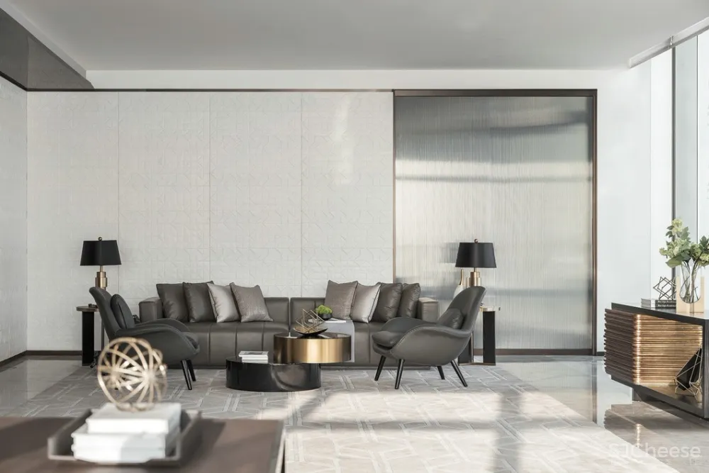 高级灰丨演绎奢侈办公头等舱