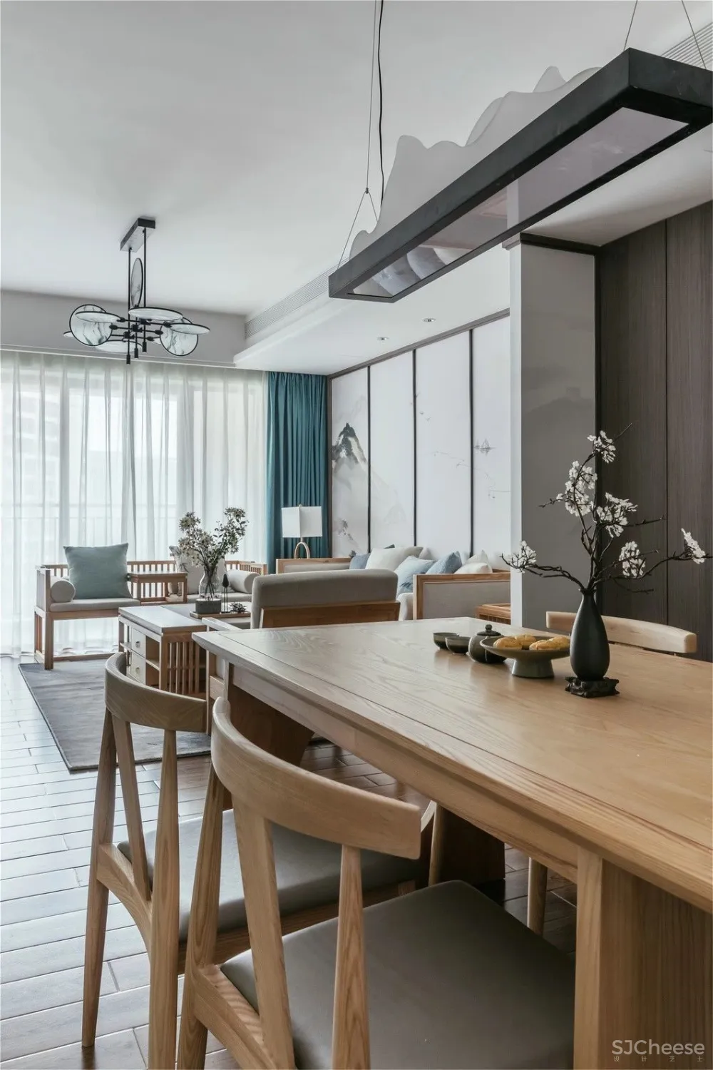 木质简约风丨原木色与白色搭配,真是美