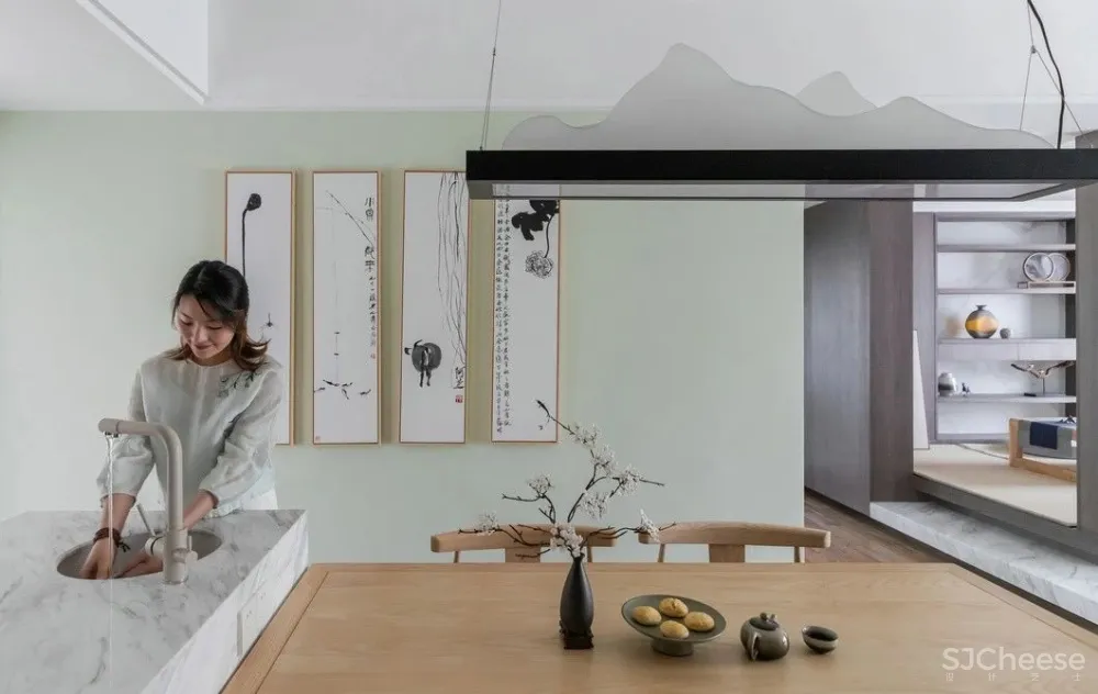 木质简约风丨原木色与白色搭配,真是美