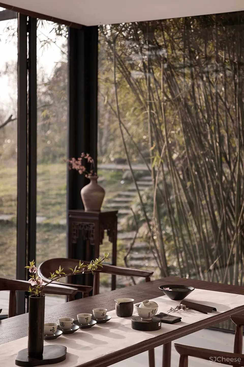 最新 | 杭州时上建筑空间设计:无界 · 西溪茶室