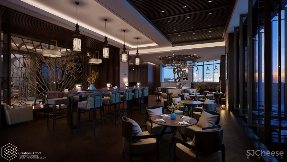 过往效果图案例第五弹~公建夜景~