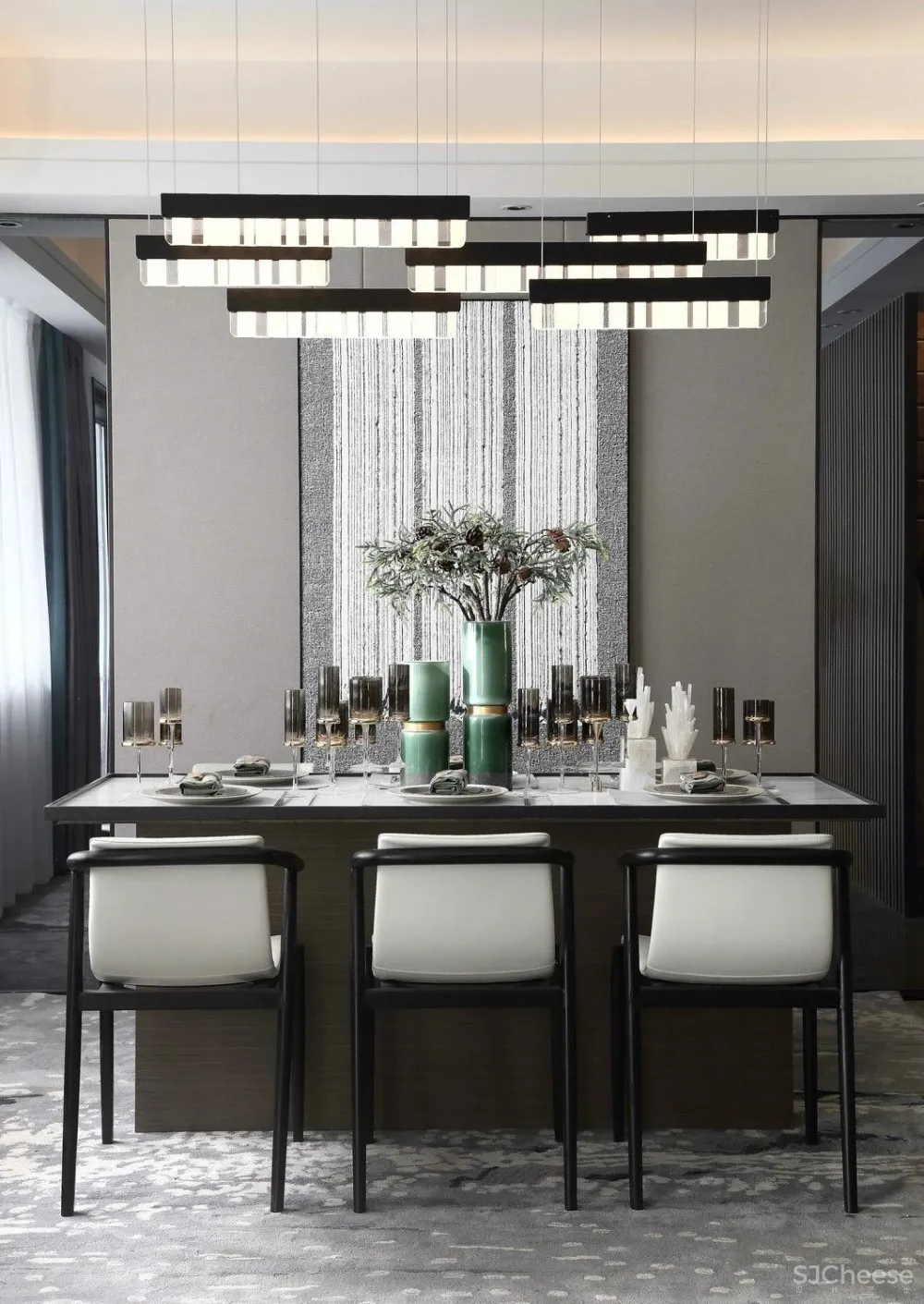 新作 | 200㎡ 顶级复式,绝佳质感打造高级范