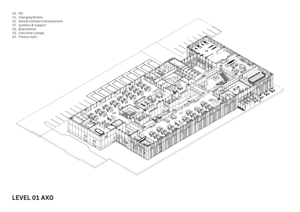新作 | FaulknerBrowns Architects：蜂窝空间办公场所 Janet Nash House