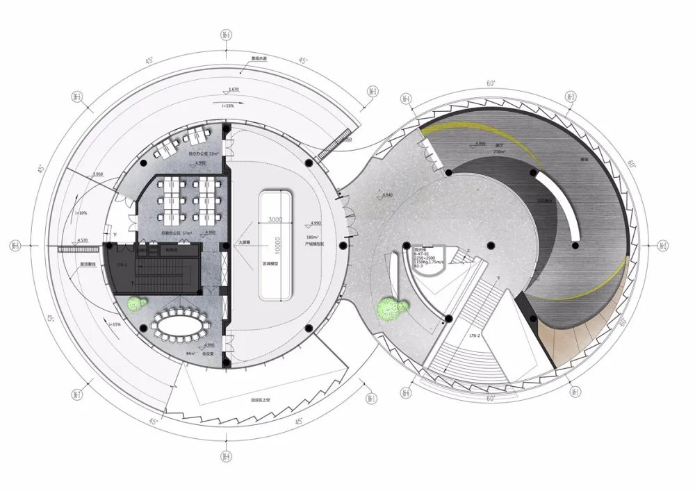 【于强设计&沃屋陈设】2600㎡“汽车主题“的售楼中心,酷爆了