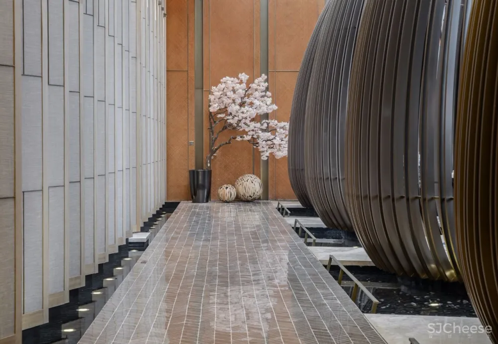 【达观设计新作】将“东方园林”的概念植入1200㎡售楼处室内设计