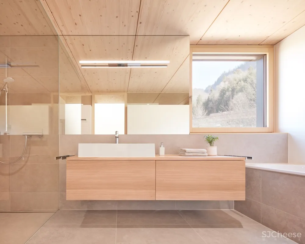 MWArchitekten：奥地利极简住宅 Doppelhaus am Hang