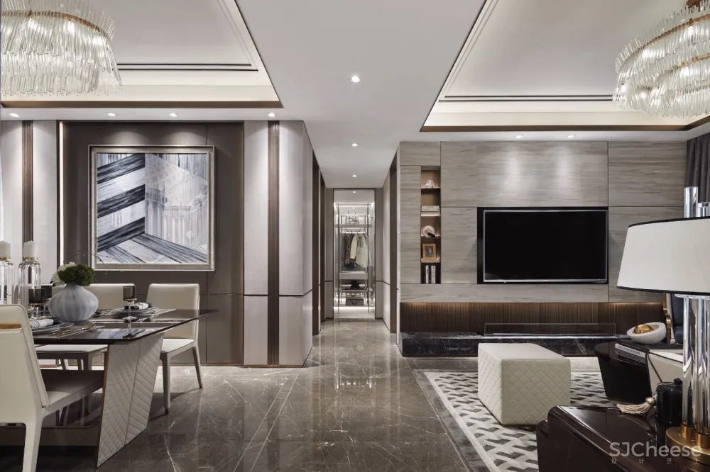 现代轻奢的港式风格样板间设计丨一种无法抗拒的魅力