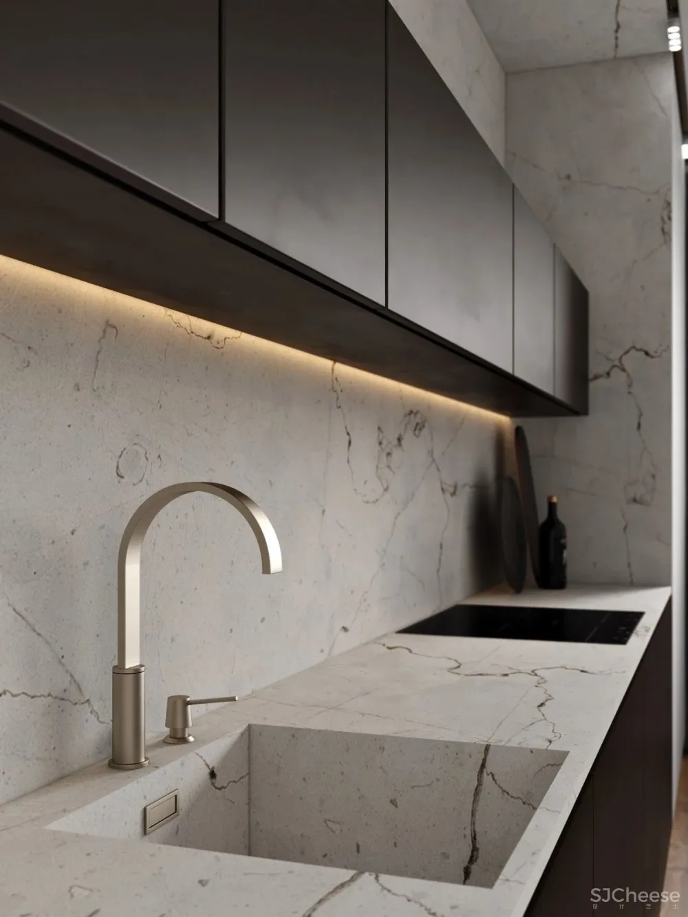 轻奢公寓丨墙面细部设计太赞了