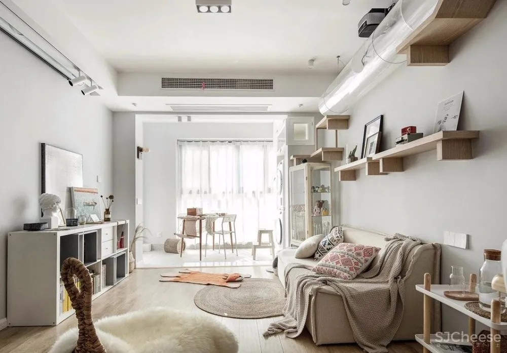 两个日系女孩在60㎡小屋丨收纳进了满房杂物,还有4只猫咪主子