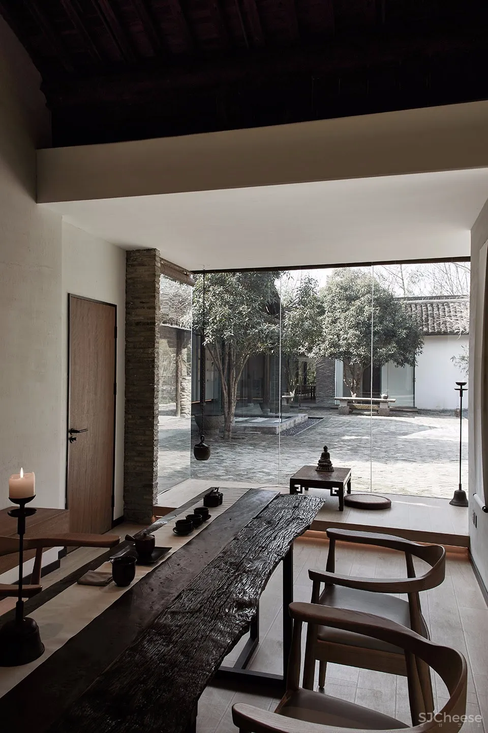 最新 | 杭州时上建筑空间设计:无界 · 西溪茶室