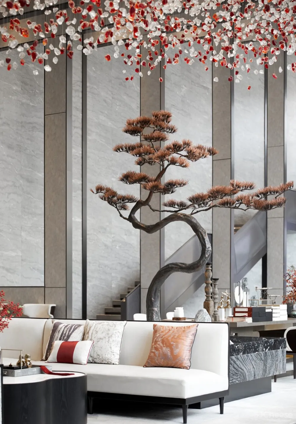 禾悉设计新作:光之韵律售楼中心丨设计脱胎于电影艺术的蒙太奇手法