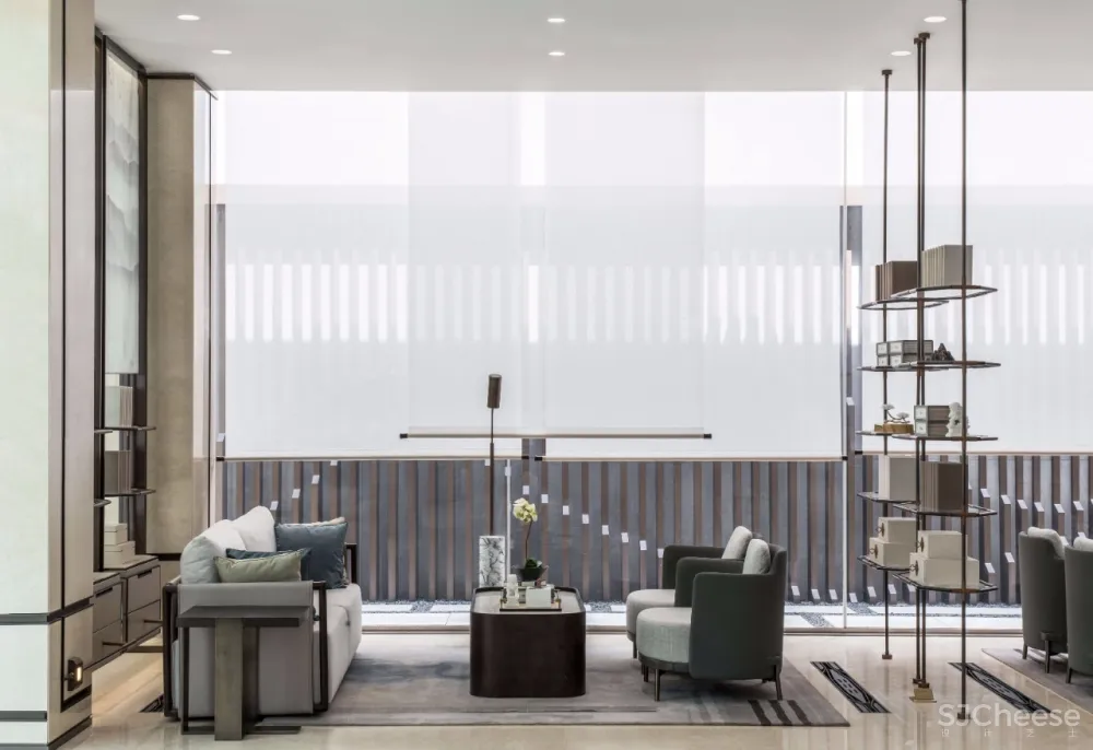 概念来源于《桃花源记》的售楼处设计丨独具文人雅士气质