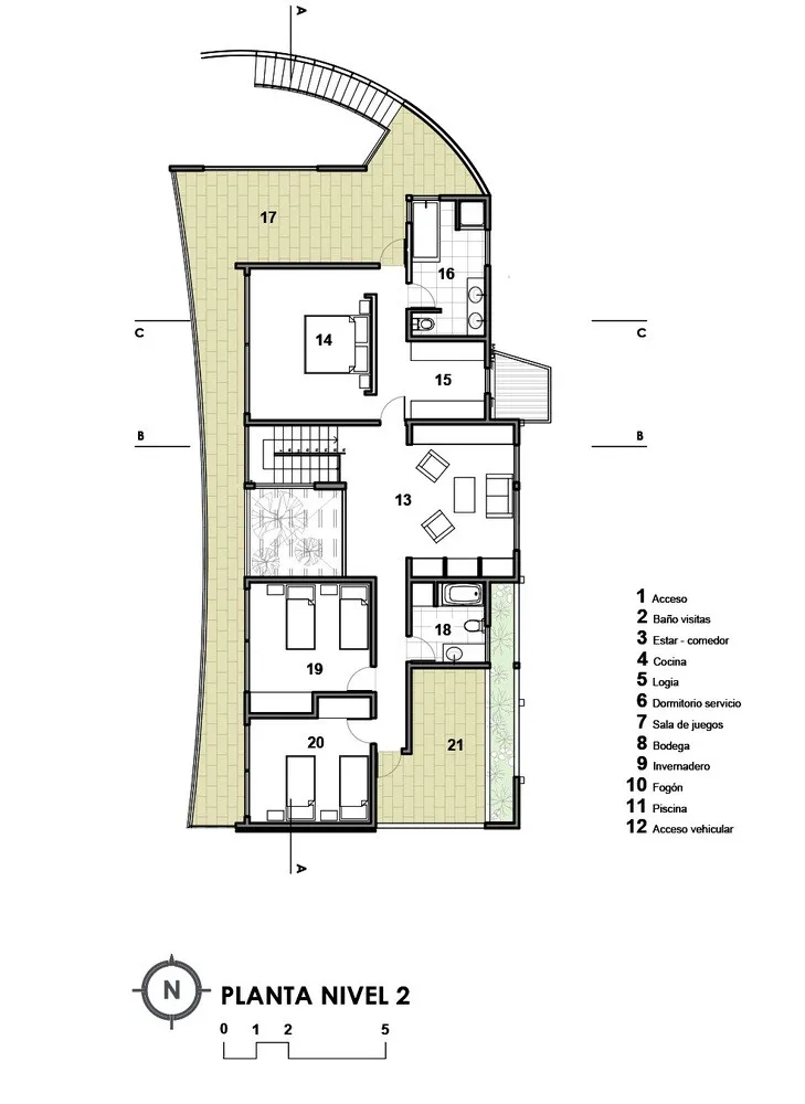 Biourban Arquitectos:橡木色住宅 H.D. House