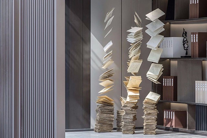 概念来源于《桃花源记》的售楼处设计丨独具文人雅士气质