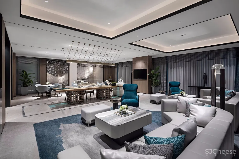 【DAS设计】380㎡东方韵味营销中心