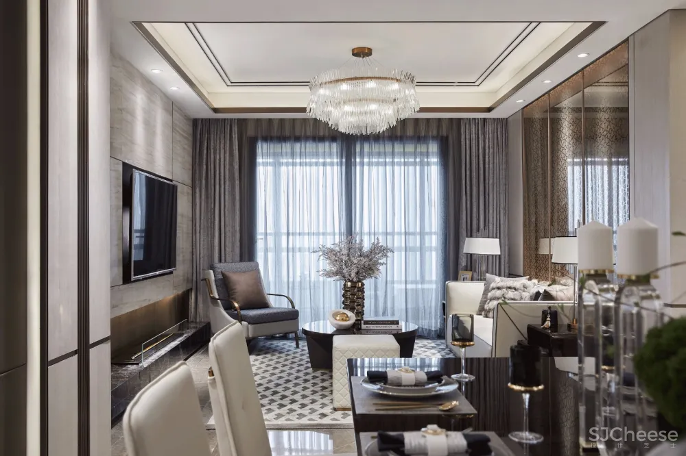 现代轻奢的港式风格样板间设计丨一种无法抗拒的魅力