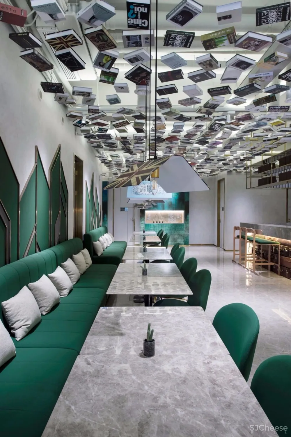 600㎡以‘’书‘’为主题新杂志咖啡设计