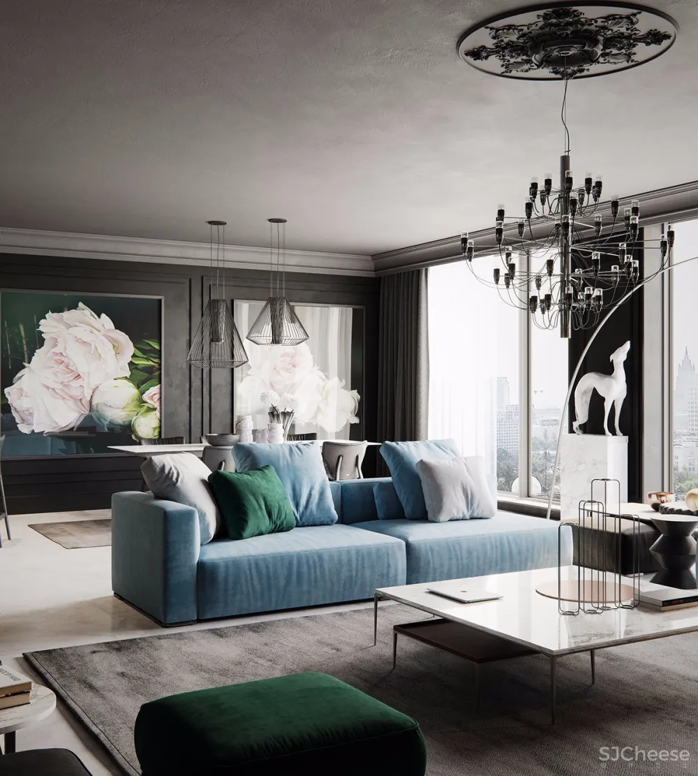 高级黑的护墙板设计丨让你家颜值翻一倍